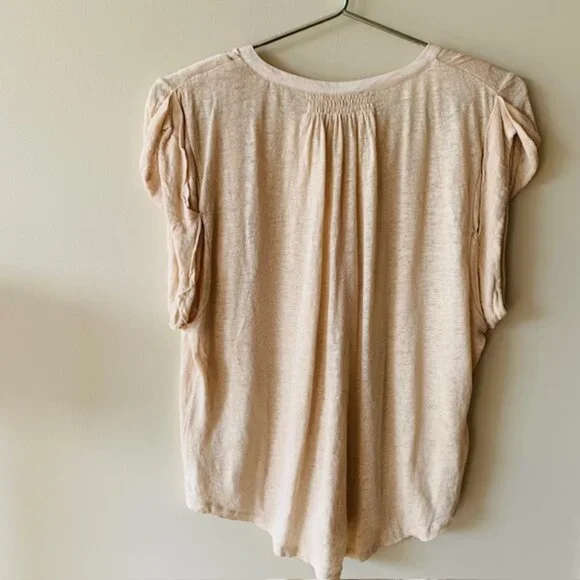 Ulla Johnson Champagne Linen Top - Picture 4 of 5